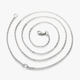 Cable Chain, 18 Inches, Sterling Silver