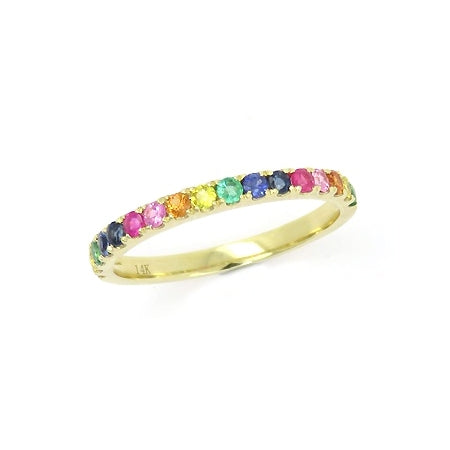 Buy RUVEE Princess of Rainbow Multi Color Platinum Plated Luxury Designer  Alloy Ring for Women & Girls (7) at Amazon.in