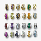 Birthstone Charms Gemstone Rondelles, 14K Yellow or White Gold, Your Choice, Starting at...