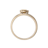 Oval Bezel Set Citrine Ring, 14K Yellow Gold