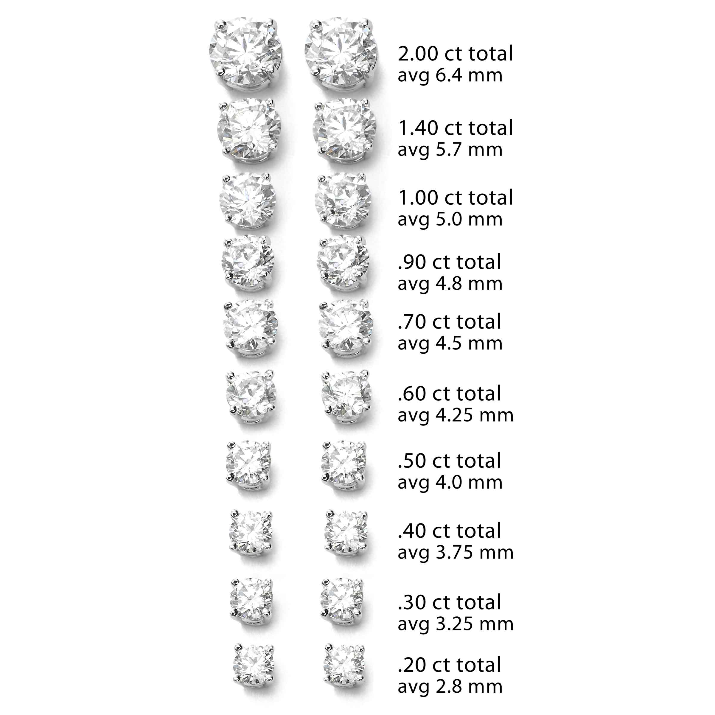 Shop Diamond Stud Earrings | 18K White Gold Stud Earrings