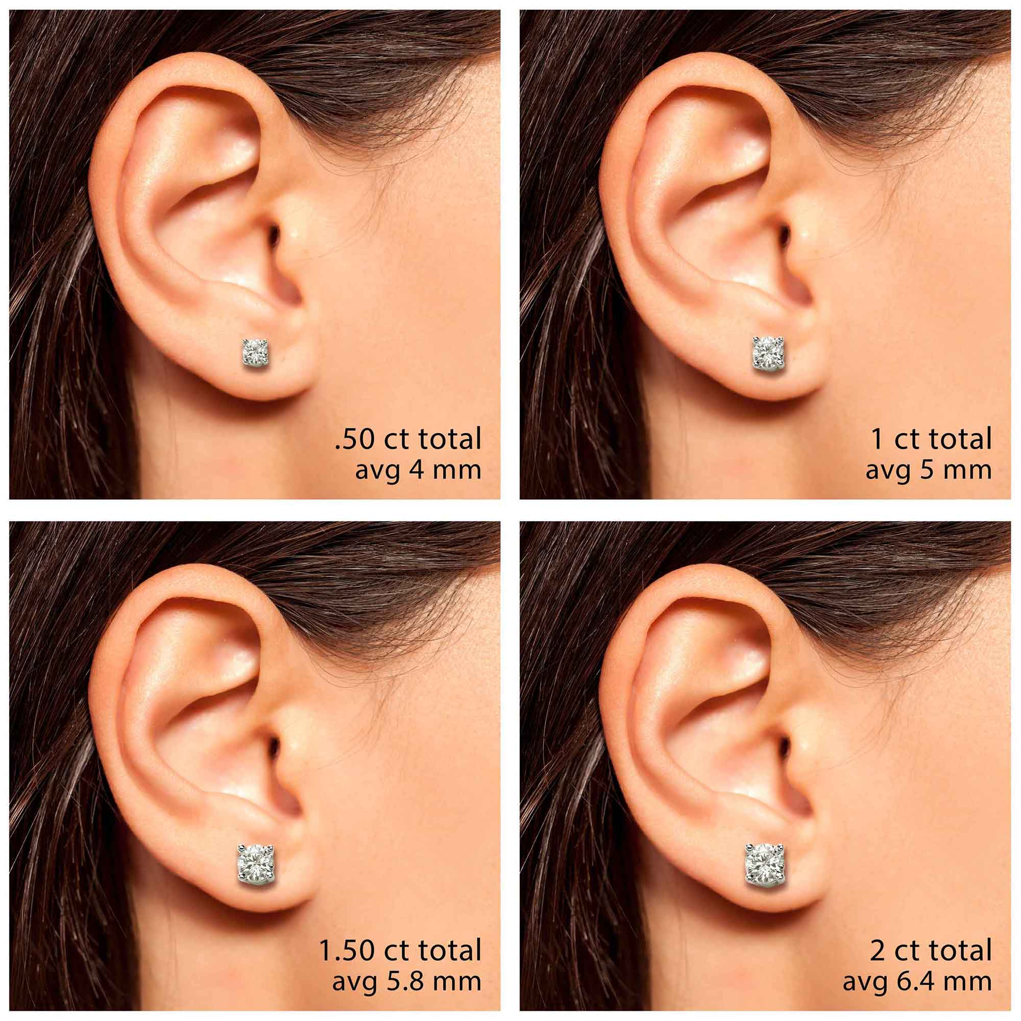 Lab Created White Sapphire 10K Yellow Gold Swirl Dangle Earrings 1.14ctw -  151TRA | Stud earrings, 10k gold, Gemstones