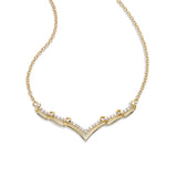 Fancy Design Diamond Necklace, 14K Yellow Gold