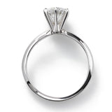 Classic 1.25 Carat Diamond Engagement Ring, 14K White Gold