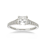 Romantic Cushion Cut Diamond Ring, 1 Carat, Platinum