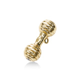 Diamond Baby Rattle Charm, 18K Yellow Gold, Signed T&Co.
