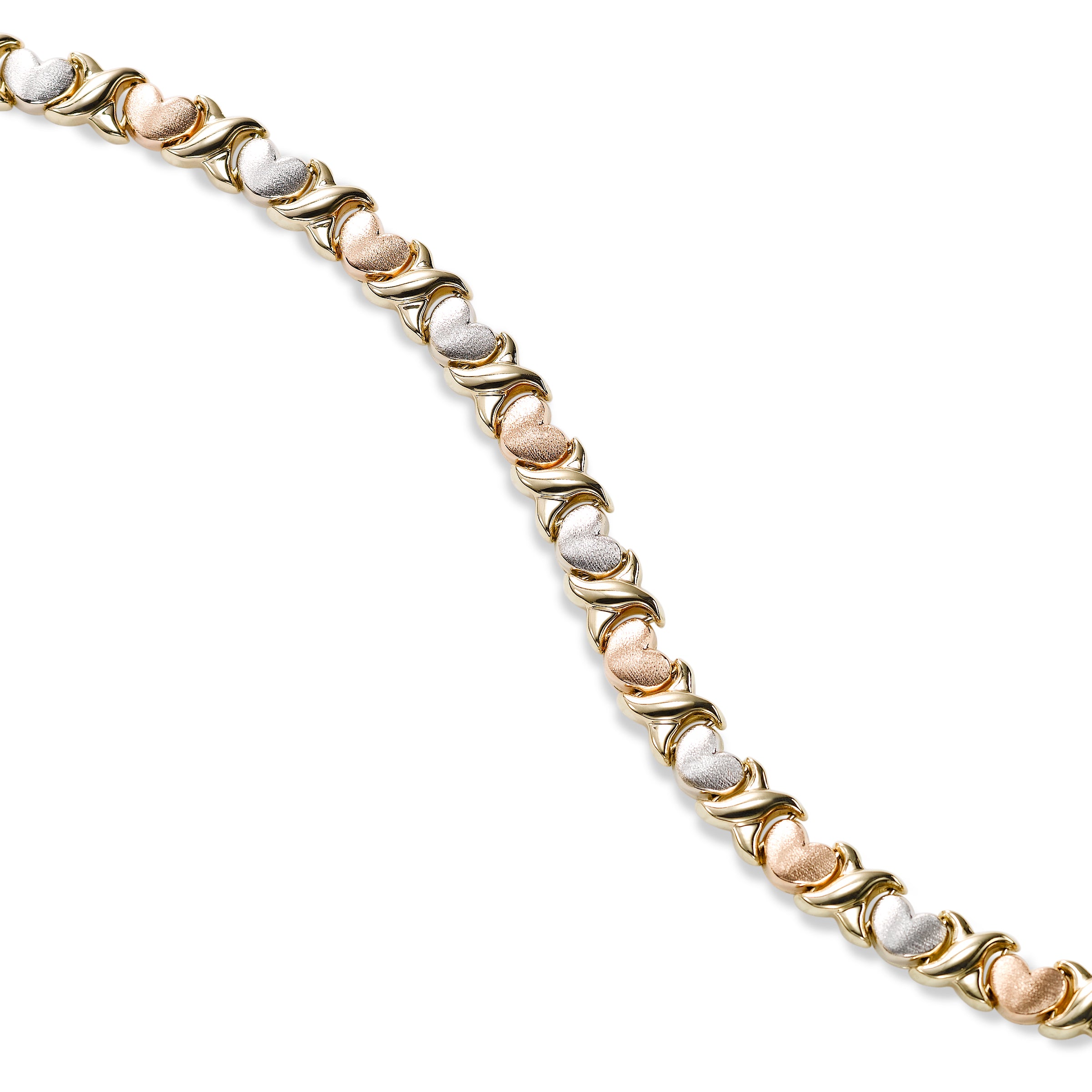2.97ctw Diamond 14K Yellow Gold S-Link Tennis Bracelet – Upscale Consignment