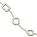 Geometric Shapes Flexible Bracelet, 14K Yellow Gold