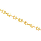Polished Flexible Square Link Bracelet, 14K Yellow Gold