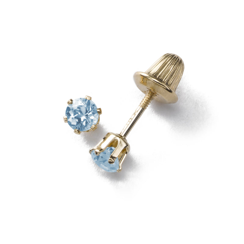 Blue Topaz Dangling Diamond Post Earrings by Mabel Chong | Unique Handmade Earrings | Fine Jewelry for Women