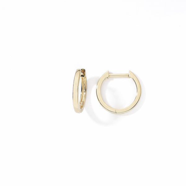 Huggie Hoop Earrings, .50 Inch Diameter, 18K Yellow Gold – Fortunoff ...