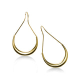 Modern Open Lightweight Hoop Earrings, 14K Yellow Gold