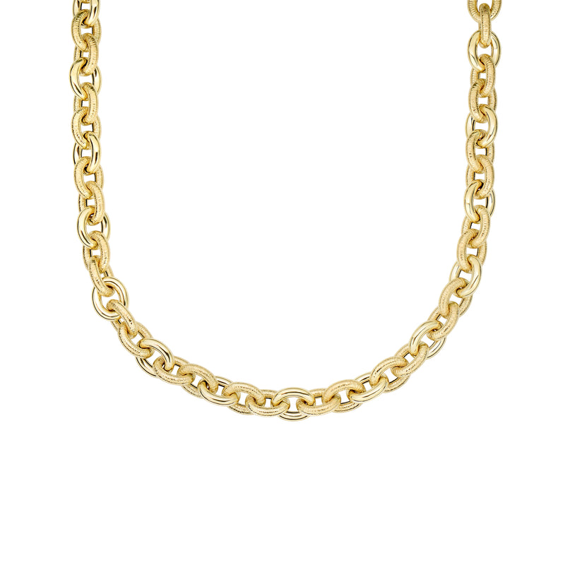 Bold Link Chain Necklace, 14K Yellow Gold