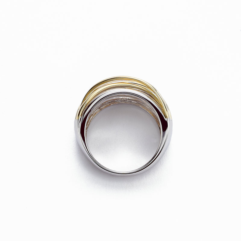 Multi Band Gold Ring, 14K