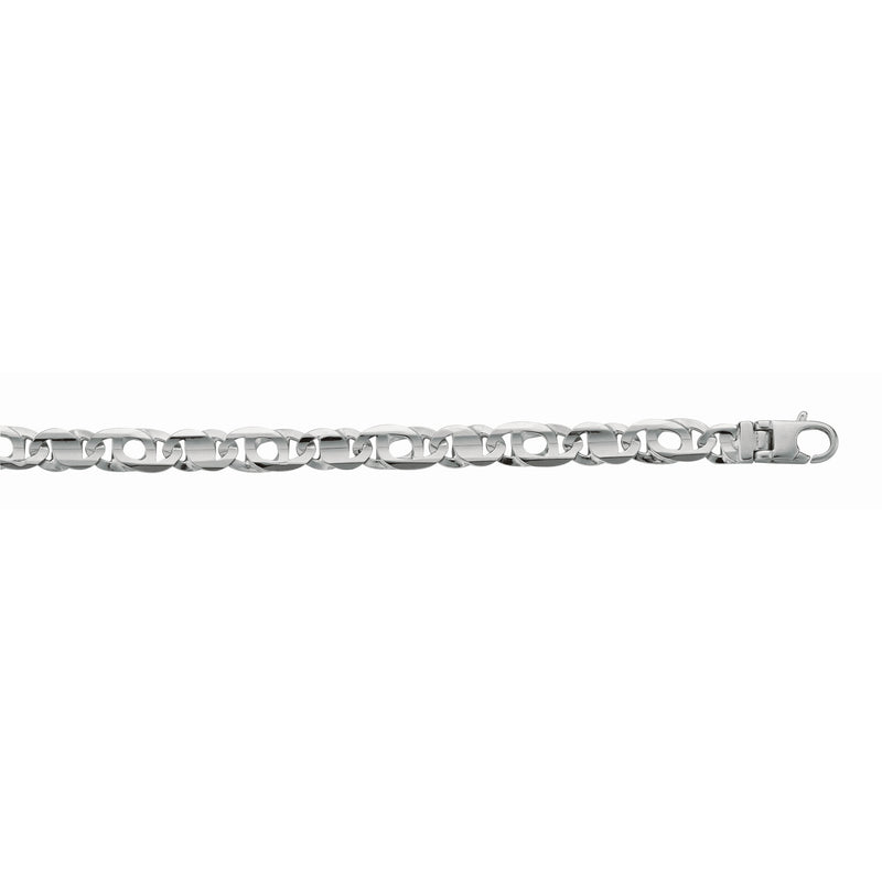 Heavy Oval Link Bracelet, 9 Inches, Sterling Silver