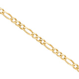 Substantial Figaro Link Bracelet, 9 Inches, 14 Karat Gold