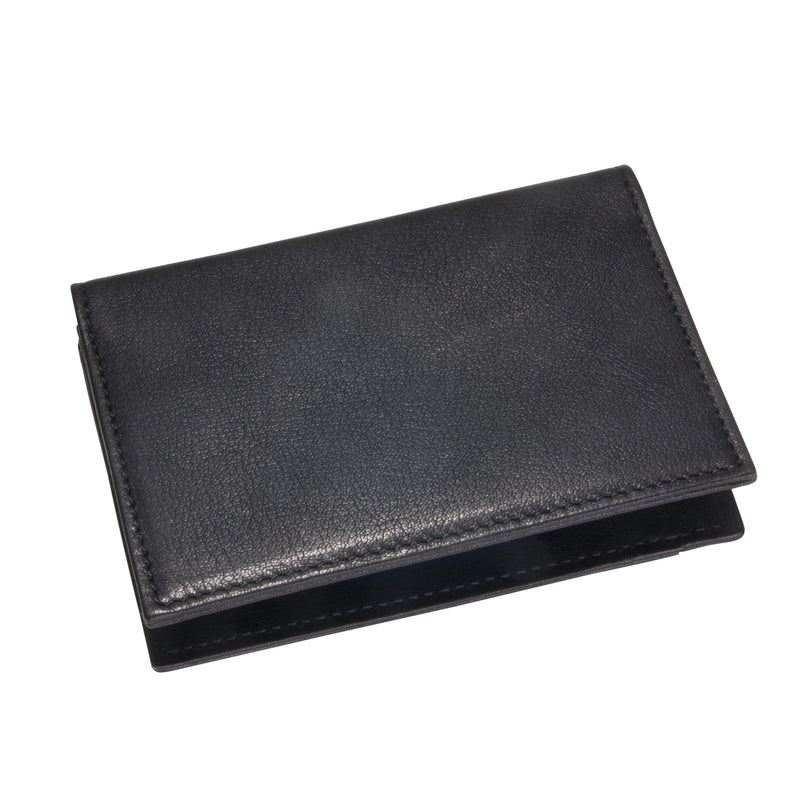 Mini Wallet, Black Leather