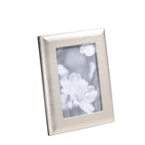 Metallic Goatskin Leather Picture Frame, 4x6 Inches