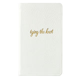 Tying The Knot Journal, White Leather