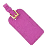 Luggage Tag, Pink Leather