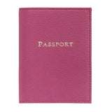 Passport Holder, Pink Leather