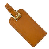 Luggage Tag, Brown Leather