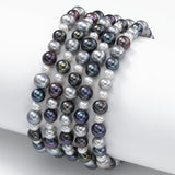 Multi Colored Freshwater Cultured Pearl Bracelets, Set of 5