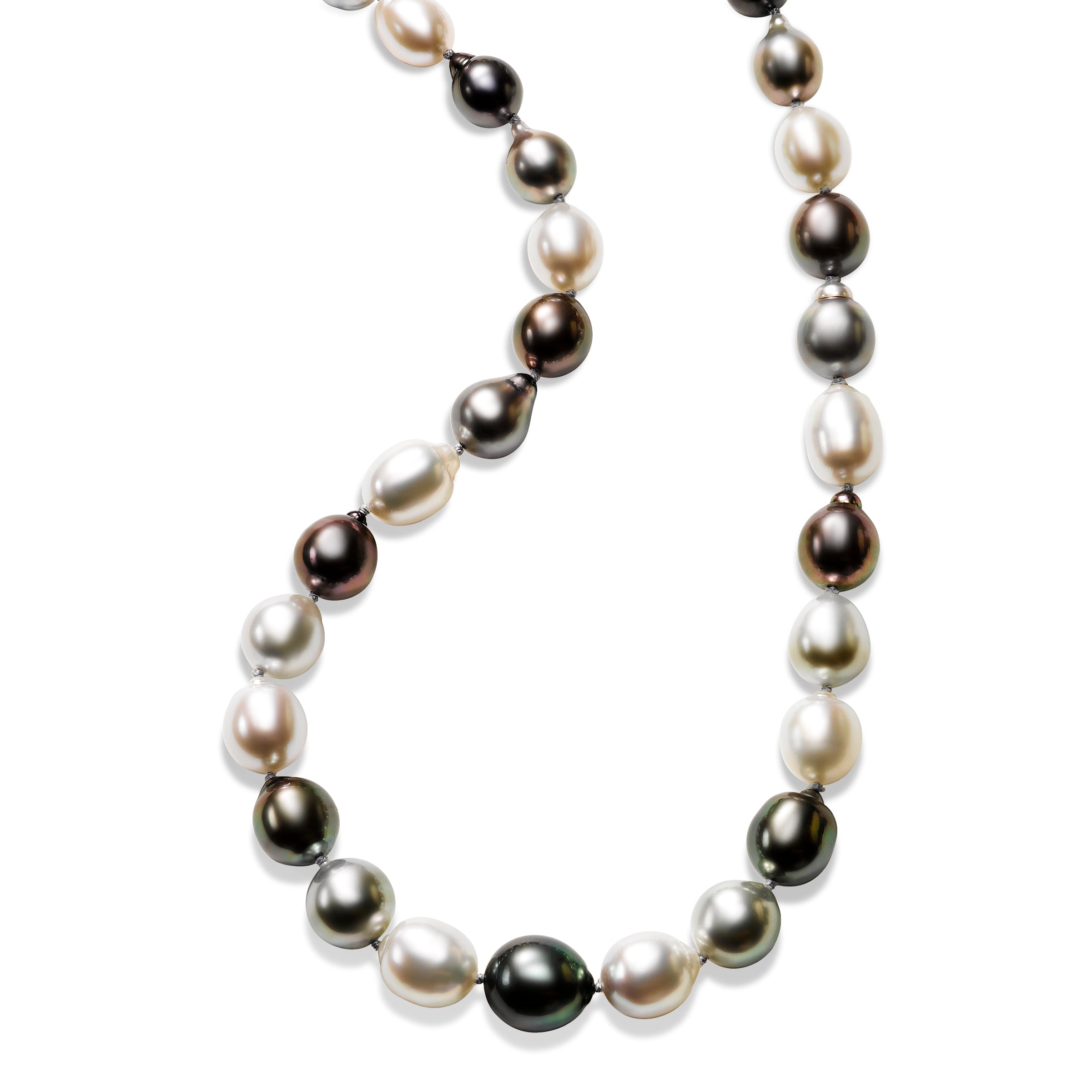 14KT White Gold Tahitian Pearl Necklace TP181/18W | Selman's  Jewelers-Gemologist | McComb, MS