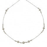 Akoya Cultured Pearl Cluster Necklace, 18 Inches, 14K White Gold