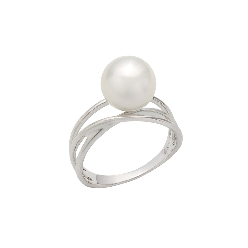 South Sea Cultured Pearl Ring, 14K White Gold