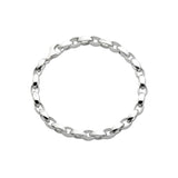 High Polish Interlocking Link Bracelet, Sterling Silver