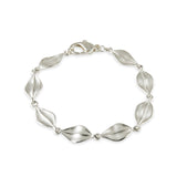 Matte Leaf Bracelet, Sterling Silver