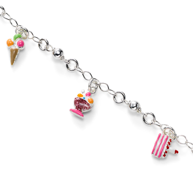 Birthday Theme Bracelet, Sterling Silver, 6.00 inches