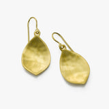 Vermeil Earring with Textured Matte Pear Drop, by Sharelli