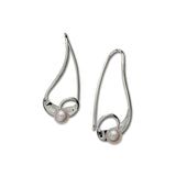Medium Mystic Cultured Pearl Earrings, Sterling Silver