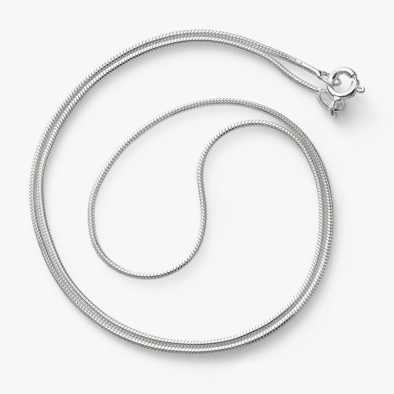 Snake Chain, 18 Inch, Sterling Silver