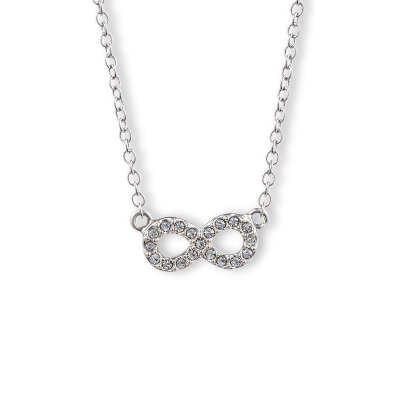 Reversible Figure Eight Design Necklace, Sterling Silver