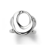 Sleek Open Curve Ring, Sterling Silver