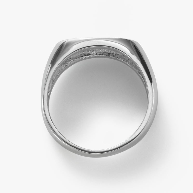 Oval Polished Sterling Signet Ring, Sterling Silver
