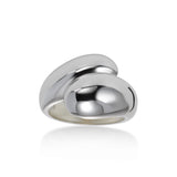 Bold Bypass Ring, Sterling Silver