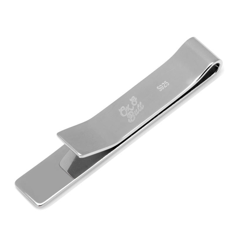 Engravable Tie Bar, Sterling Silver